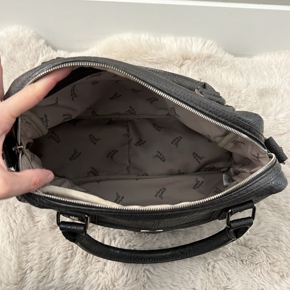 Jewell Thirty-One Large Tote Purse Shoulder Bag Gray Snakeskin Vegan Leather - Picture 5 of 7